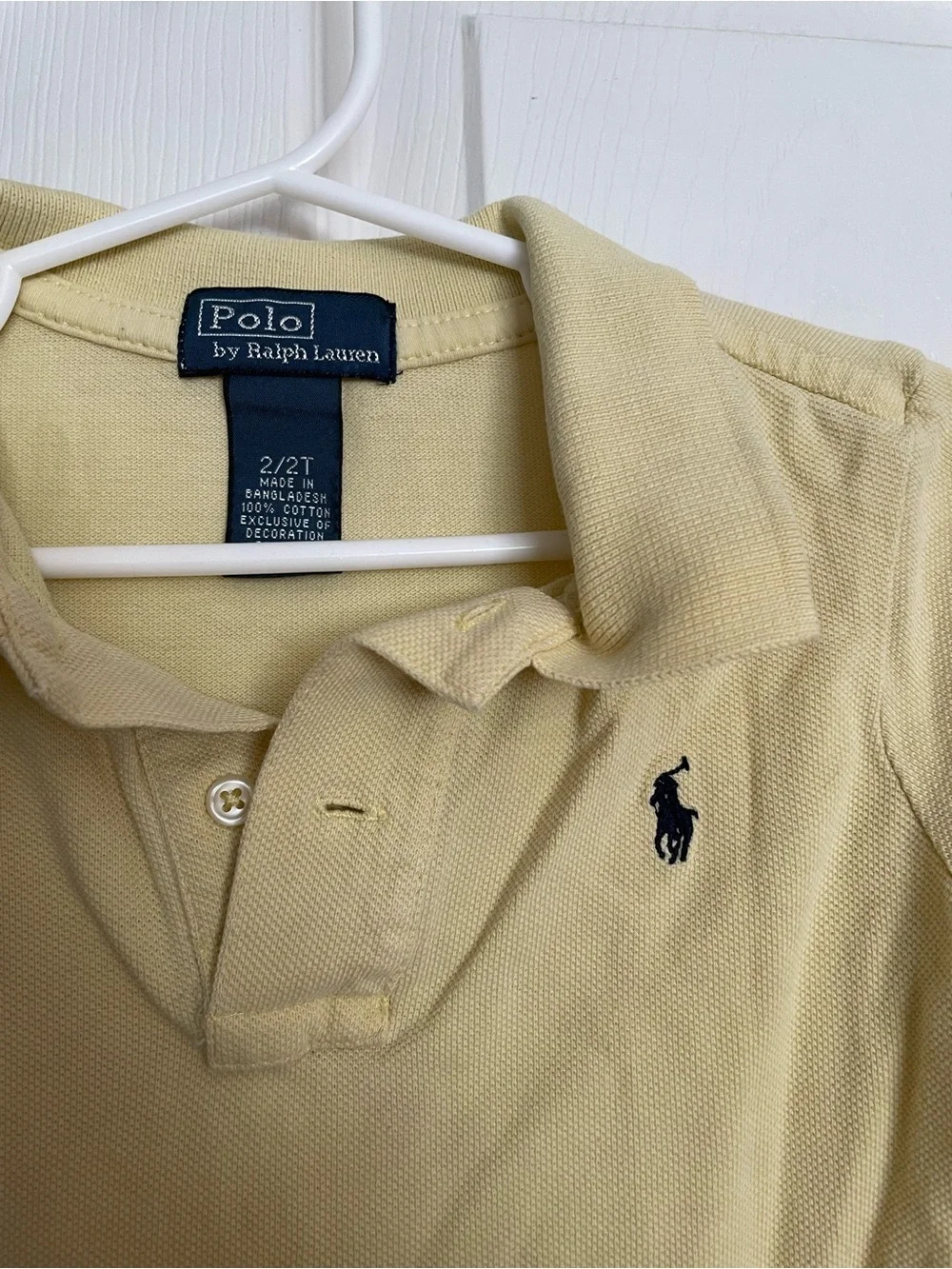Polo by Ralph Lauren Kids 2/2T Yellow Polo Shirt
